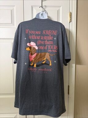 Simply Southern give them your Smile short sleeve tshirt Sz XL NWOT
